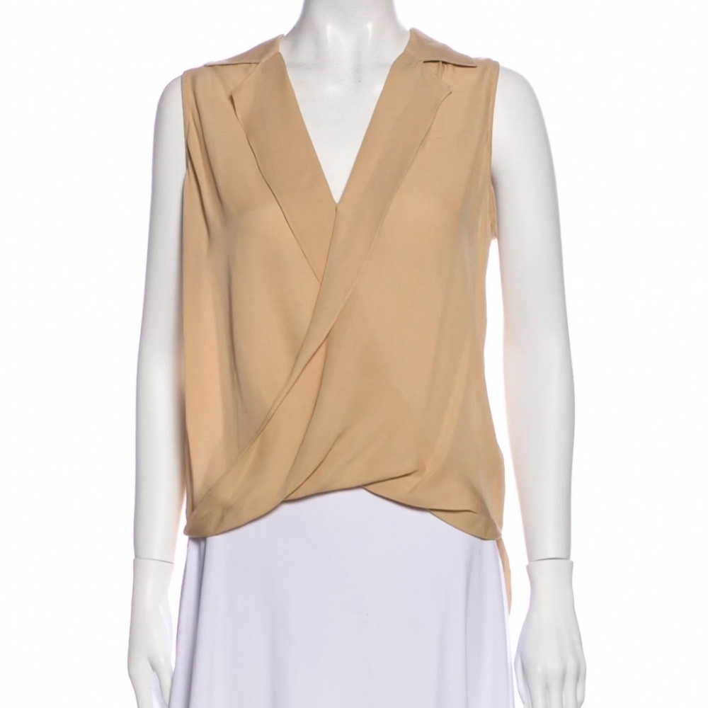 L’agence silk v neck blouse